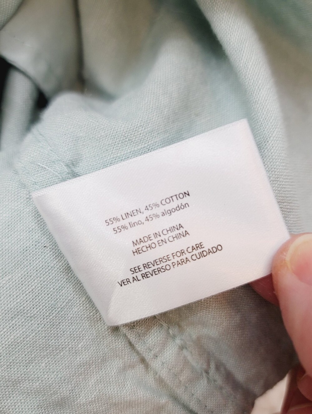 Eddie Bauer Linen-Blend Pull-On Cuffed Drawstring Utility Shorts in Mint Size M - Picture 6 of 9